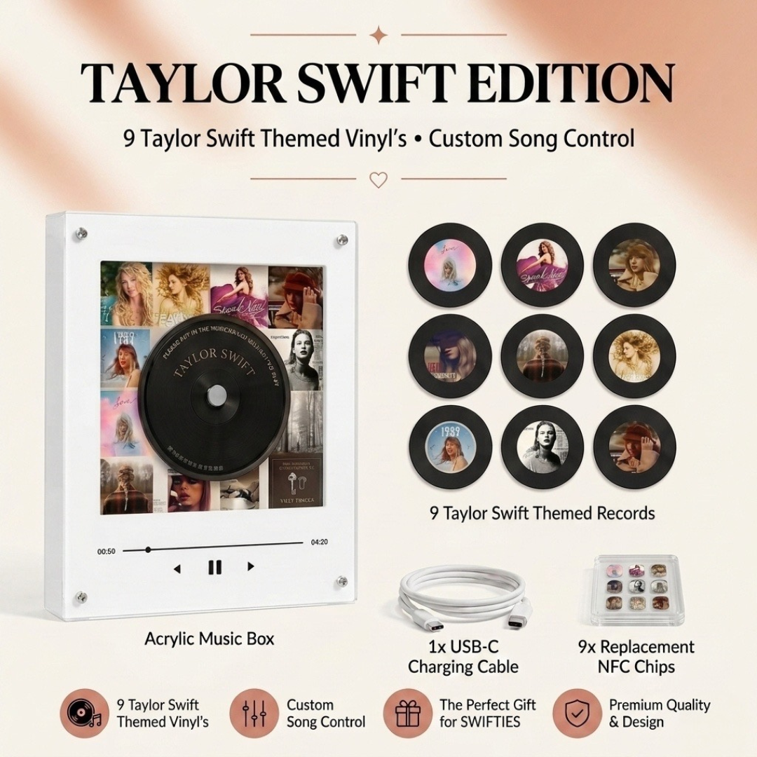 TuneMemo™ Mini Giradischi in Stile Vinile