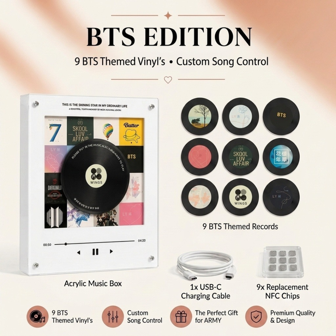 TuneMemo™ Mini Giradischi in Stile Vinile