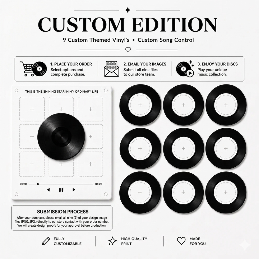 TuneMemo™ Mini Giradischi in Stile Vinile