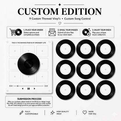 TuneMemo™ Mini Giradischi in Stile Vinile