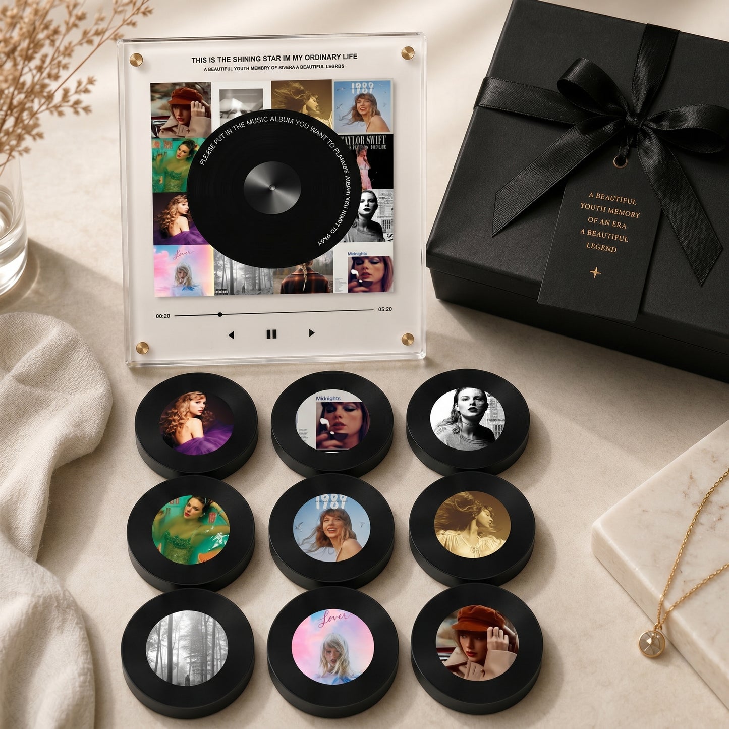 TuneMemo™ Mini Giradischi in Stile Vinile